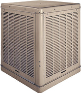 Champion-Essick 3000DD Evaporative Cooler, 6.8 gal Tank, 2-Speed, 115 V, 7.9 A, Cool Sand